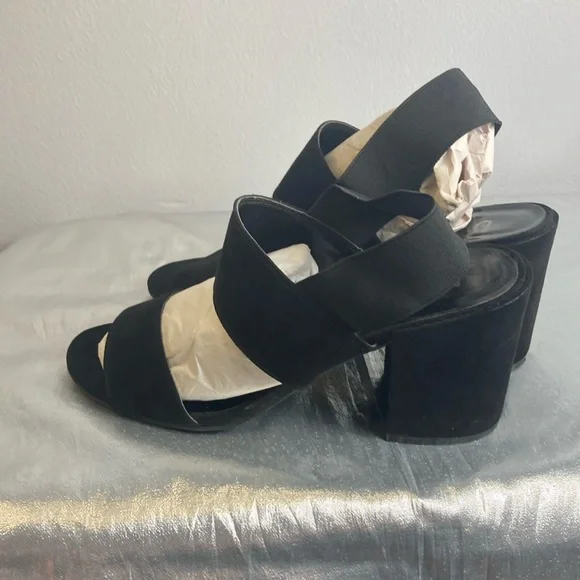 Unisa Black Heeled Sandals Sz 8.5M - Picture 6 of 15